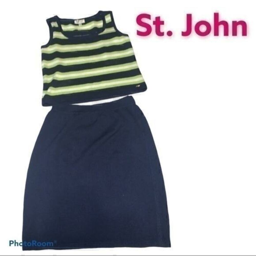 ▶️St. John◀️ Sleeveless top and skirt